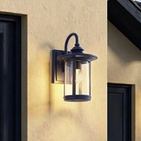 Applique d'extérieur Lindby Zayn, bleue, verre, hauteur 33 cm, IP23