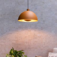 Lucide Hänglampa Siemon av stål, Ø 40 cm, ockragul