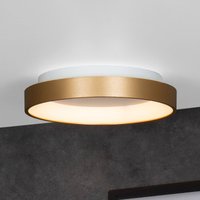 Lucide Vidal LED ceiling light, gold, Ø 28 cm, dimmable, acrylic