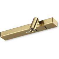 Ideallux Applique murale LED Ideal Lux Bonne Nuit 2, couleur laiton, 22 cm