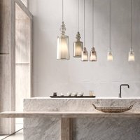 Hänglampa Karman Alibaglass Big, transparent, Ø 24 cm