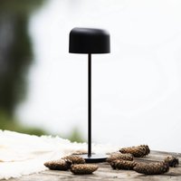 Konstsmide Lille LED rechargeable table lamp, height 36 cm, black, IP54, USB