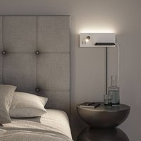 Paulmann LED-vägglampa Serra, svart, 2 700 K, höger