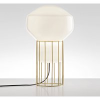 Fabbian Lampe à poser design Aérostat, pied laiton, 23 cm