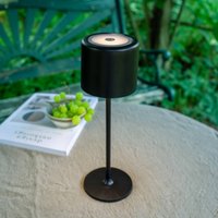 Markslöjd Filo rechargeable table lamp for outdoor use, black