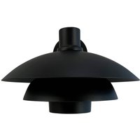Dyberg Larsen Morph kinkiet zewnętrzny, Ø 30 cm, czarny, metal