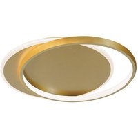 Viokef LED-taklampa Evelyn, guldfärgad, längd 55 cm, metall