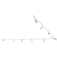 Schienensystem 48V Lumaro, Spots, 9-flg., weiß, Ø4cm, 13 cm