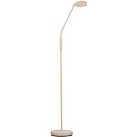 FISCHER & HONSEL Lampe sur pied LED Sorento, hauteur 138 cm, couleur sable, métal, CCT