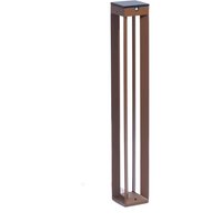 Les Jardins Borne LED solar light, sensor, h 90 cm, corten