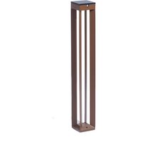 Les Jardins LED-solcellslampa Borne med sensor, 90 cm, corten