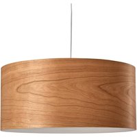 LZF LAMPS LZF LED-hänglampa Gea, körsbärsträfärgad, Ø 42 cm, trä
