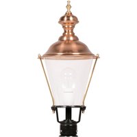 K.S. Verlichting K4b pillar light with copper, black