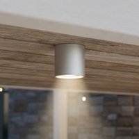 Ideallux Ideal Lux taklampa Gun, grå, aluminium, IP44, GU10