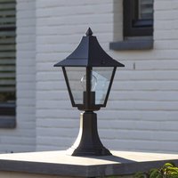 K.S. Verlichting Luminaire pour socle Livorno, IP44, noir/clair