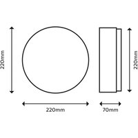 Philips Doris LED ceiling lamp 2700K black Ø28cm