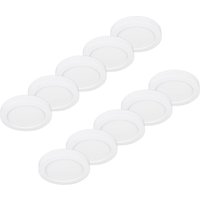 Prios LED-Deckenleuchte Edwina, weiß, 18 cm, 10er-Set