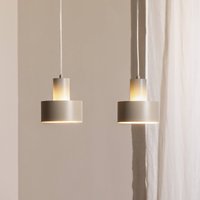 SIGMA Suspension Rif 2, taupe à 2 lampes, linéaire, acier