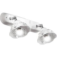 Ceramiche Keramikvägglampa Guiliano med kristallprydnad