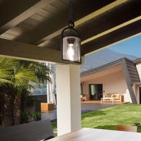 Mantra Iluminación Suspension d'extérieur Maya en gris foncé IP65, 150 cm