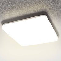 Heitronic LED-taklampa Pronto, kantig, 33 x 33 cm
