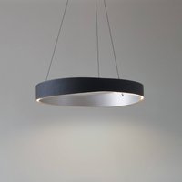 Lucande LED-hänglampa Daelor, svart/aluminium, CCT, dimbar