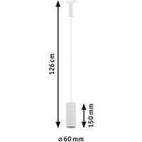 Paulmann URail Lirena hanging light, white, Ø 6 cm, GU10