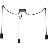 SEGULA Spyder 3 Wave hänglampa, svart, 3 lampor