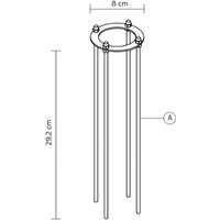 Karman mounting plate for outdoor lights, stainless steel