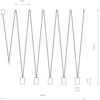 Nowodvorski Lighting Hänglampa More Eye, 5 lampor, svart