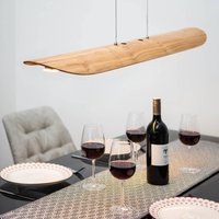 Elobra LED-pendellampa Colombia XL, ek natur