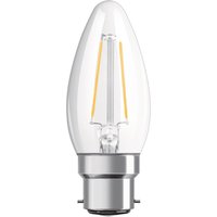 OSRAM LED-kronljus B22d Classic B filament 2,5 W