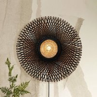 GOOD & MOJO Kalimantan wall, black/natural, Ø 60cm