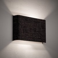 Nowodvorski Lighting Vägglampa Amarela B, svart melange, textil, G9