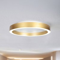 Steinhauer LED-taklampa Ringlux guldfärgad, Ø 30 cm, metall, 2 700 K