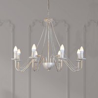 HELAM Ljuskrona Malbo, vitguld, metall, 8 lampor, E14