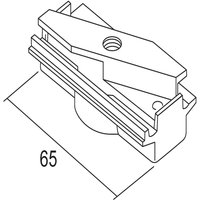 Ivela mechanical adapter 3-circuit track silver