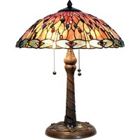 Clayre&Eef Hänförande bordslampa Bella i Tiffanystil