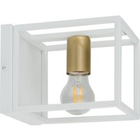 Euluna Vägglampa Aramis, 1 lampa, vit/guld