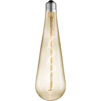 Lucande teardrop LED bulb, E27 4W, amber, Ø 9 cm, 2700K