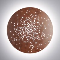 Fabbian Lens applique LED Ø 90 cm rouille