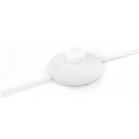 Brilliant June golvlampa med skärm av papp, vit