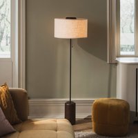Globen Lighting Golvlampa Bosco, beige/brun, höjd 144 cm