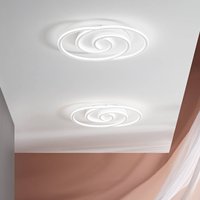 Luce Ambiente Design Cayman Oval LED wall lamp, white, height 60 cm, metal, CCT