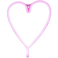 LED-Wandleuchte Neon Herz, USB