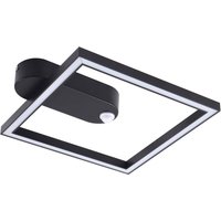 Lindby LED-Deckenleuchte Yulla, 34 cm, schwarz, Sensor