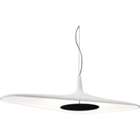 Luceplan Soleil Noir - LED-pendellampa, vit
