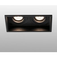 FARO BARCELONA Lampe encastrable Hyde 2 lampes inclinable en noir