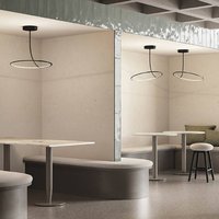 kdln Plafonnier LED Poise, noir Ø 55 cm, à intensité variable