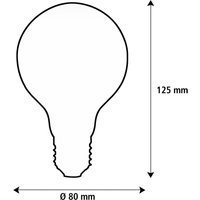 SEGULA LED Elegant Line E27 3W G80 2,200 K filament dimmable